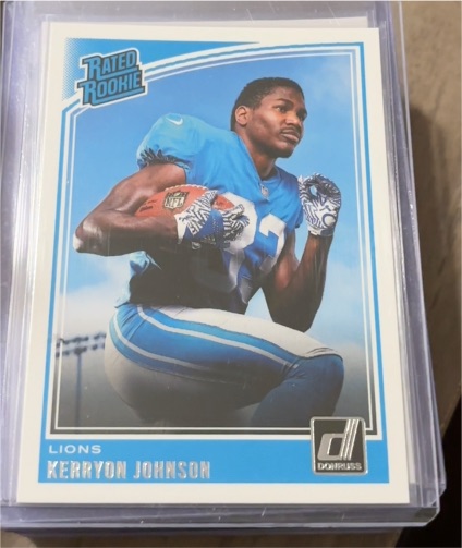 2018 Donruss #320 Kerryon Johnson — front