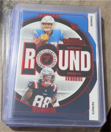 2024 Panini Contenders Round Numbers #7 Brenden Rice Jaheim Bell — front