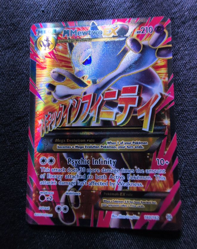 2014 Pokémon XY Breakthrough #160 M Mewtwo EX — front