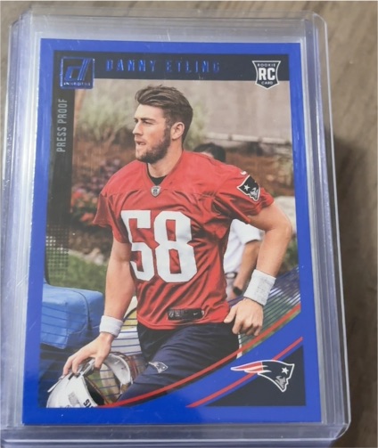 2018 Panini Donruss #389 Danny Etling Rookie RC Press Proof — front