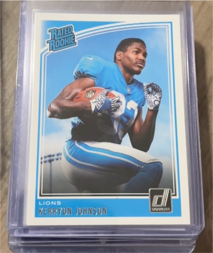 2018 Panini Donruss #320 Kerryon Johnson — front