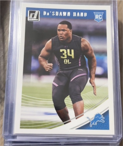 2018 Donruss #393 Da'Shawn Hand Rookie Card — front