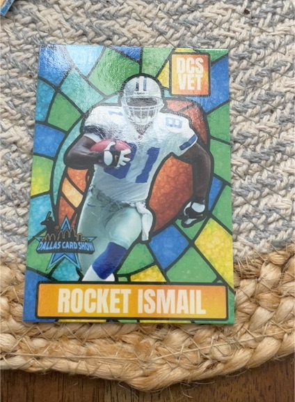 2000 Dallas Card Show DCS VET Rocket Ismail — front