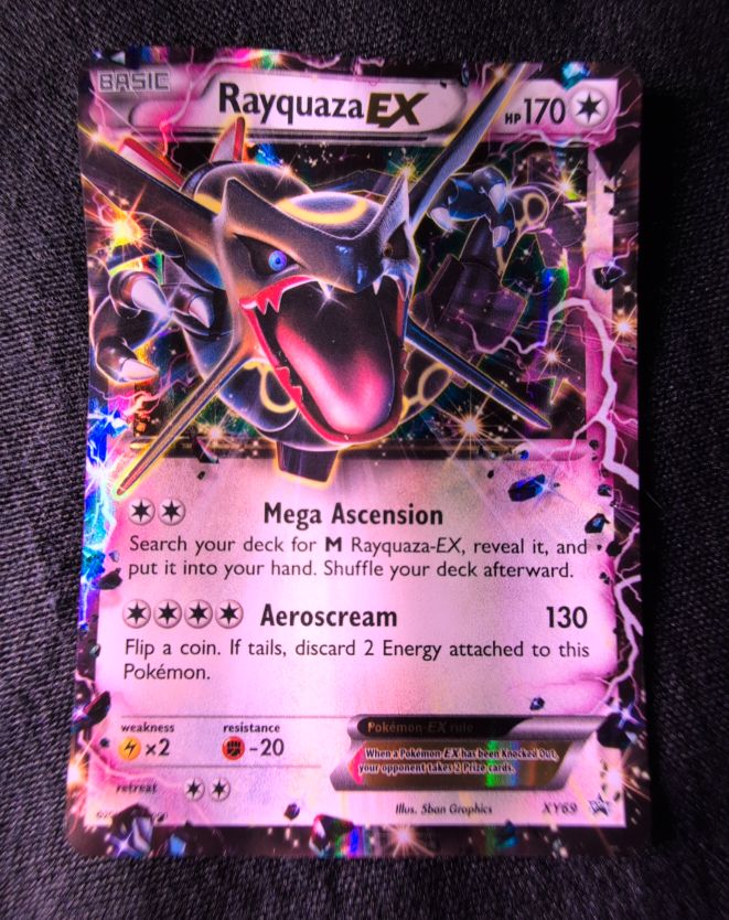 2015 Pokémon TCG Black Star Promo #XY66 Rayquaza EX — front