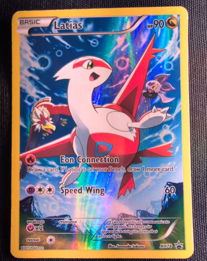 2015 Pokémon XY Black Star Promo #XY78 Latias — front