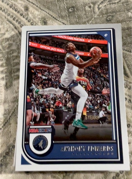 2022-23 Panini NBA Hoops #194 Anthony Edwards — front