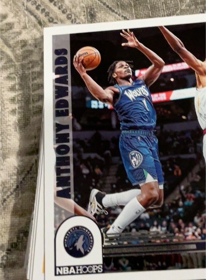 2022-23 Panini NBA Hoops Tribute #292 Anthony Edwards — front