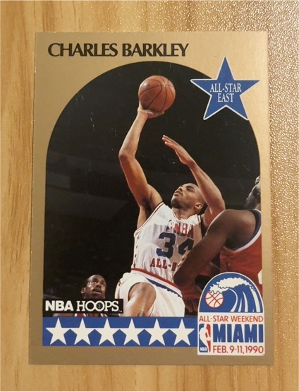 1990 NBA Hoops #1 Charles Barkley All-Star East — front