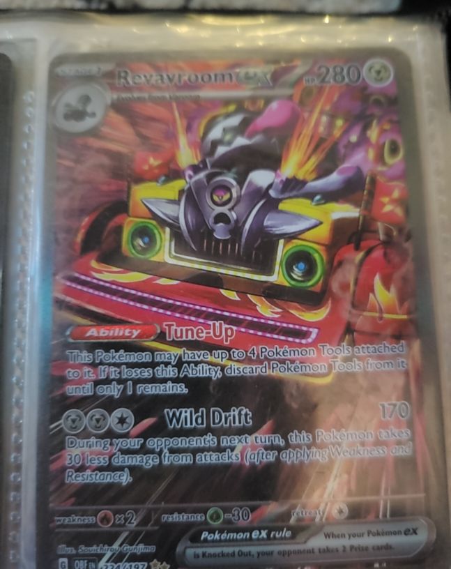 2023 Pokémon TCG Obsidian Flames #224/197 Revavroom EX — front