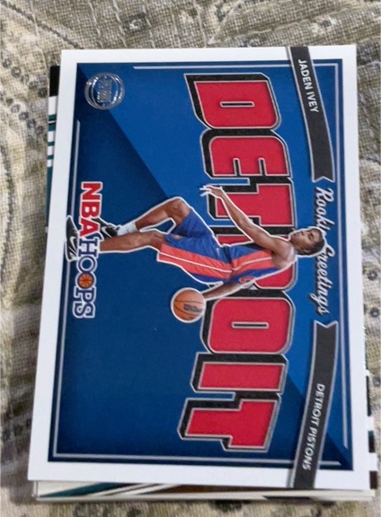 2022-23 Panini NBA Hoops #5 Jaden Ivey Rookie Greetings — front