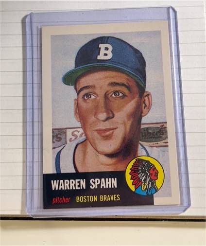 1991 Topps Archives #147 Warren Spahn Boston Braves — front
