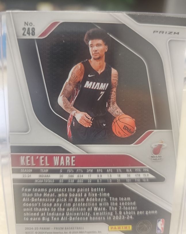 2024-25 Panini Prizm #248 Kel'el Ware — front