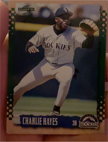 1995 Score #58 Charlie Hayes — front