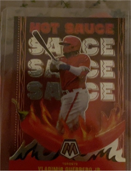 2022 Panini Mosaic Hot Sauce #HS-5 Vladimir Guerrero Jr. — front