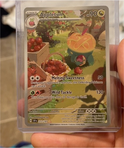 2024 Pokemon SV08: Surging Sparks #211/191 Appletun — front