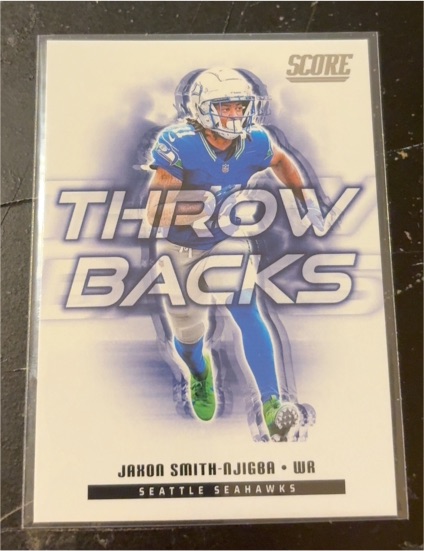 2025 Panini Score #5 Jaxon Smith-Njigba Throw Backs — front
