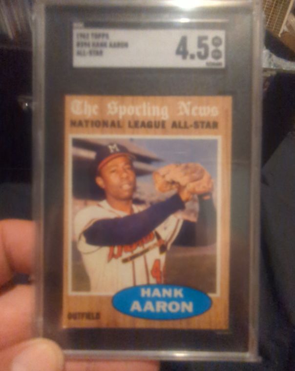 1962 Topps #394 Hank Aaron All-Star — front