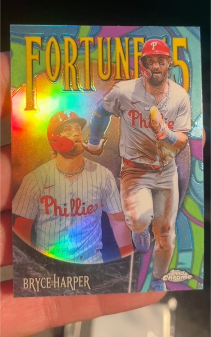 2025 Topps Chrome #F15-6 Bryce Harper — front