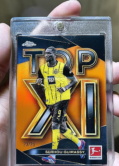 2024-25 Topps Chrome Bundesliga Top XI Serhou Guirassy #23/25 — front