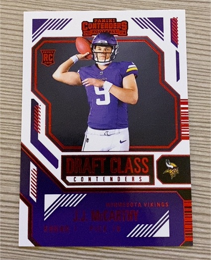 2024 Panini Contenders Draft Class Contenders #8 J.J. McCarthy — front