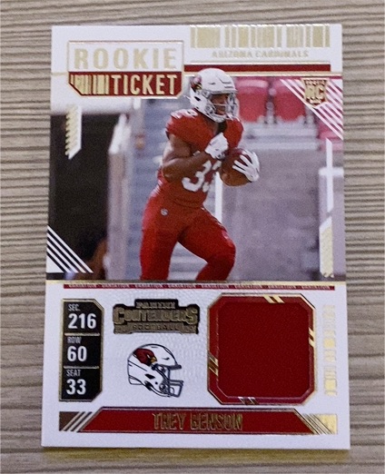 2024 Panini Contenders Rookie Ticket #RTS-TBN Trey Benson — front