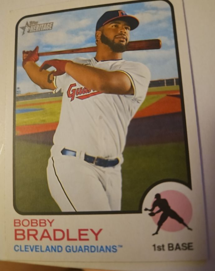 2022 Topps Heritage #253 Bobby Bradley — front