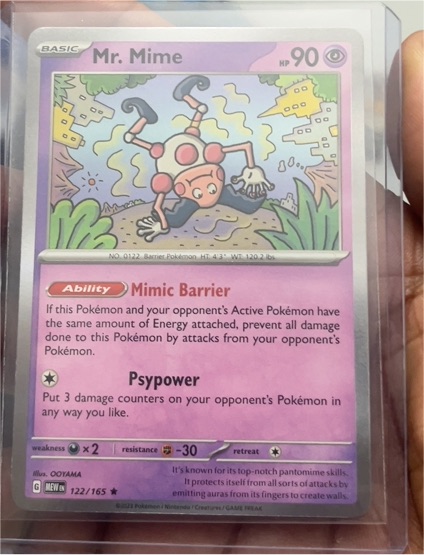 2023 Pokémon Scarlet & Violet 151 #122 Mr. Mime — front