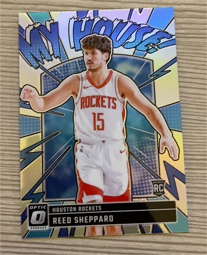 2024-25 Donruss Optic #18 My House Reed Sheppard Rookie Card — front