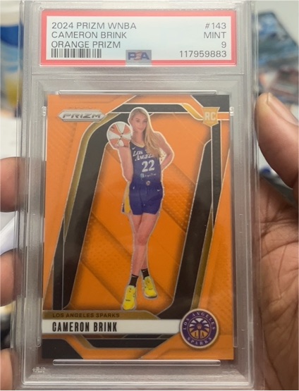 2024 Panini Prizm WNBA #143 Cameron Brink Orange Prizm — front