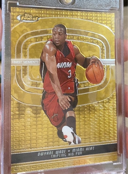 2006 Topps Finest #DW13 Dwyane Wade Finest Moments Gold — front