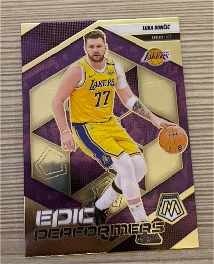 2024-25 Panini Mosaic #10 Luka Doncic Epic Performers Lakers — front