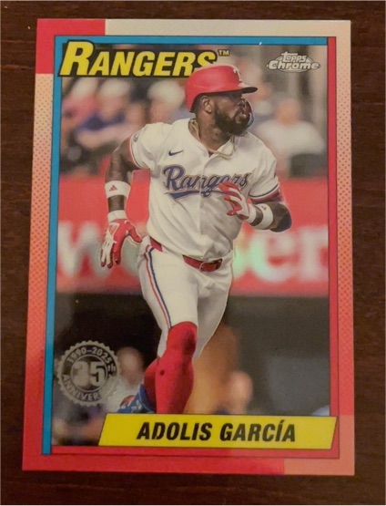 2025 Topps Chrome #90CB-4 Adolis García — front