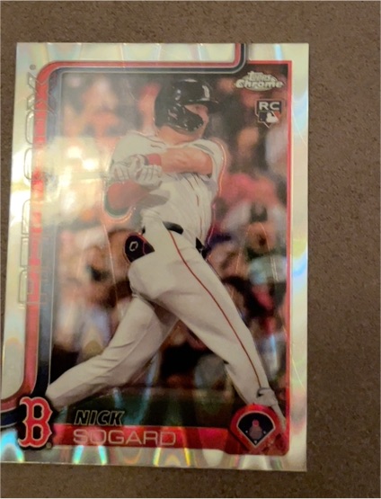 2025 Topps Chrome #94 Nick Sogard Series 1 Holofoil (RC) — front