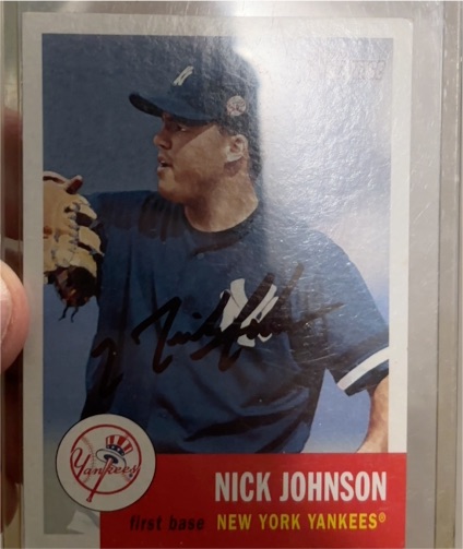 2002 Topps Heritage #207 Nick Johnson — front