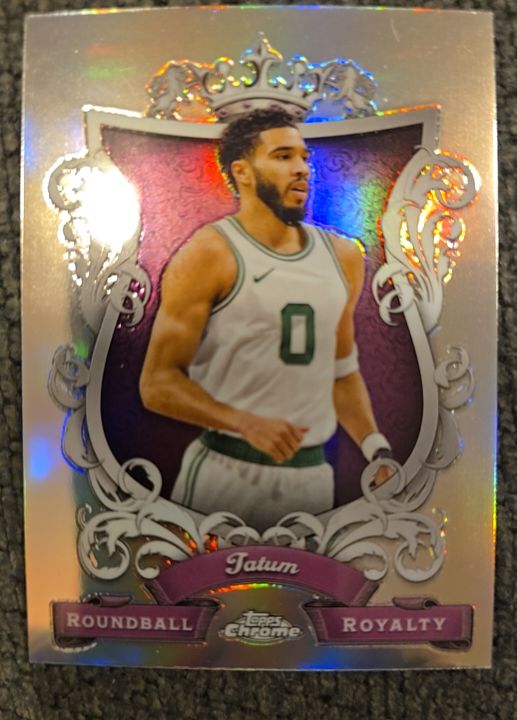 2023-24 Topps Chrome #RR-7 Jayson Tatum Roundball Royalty — front