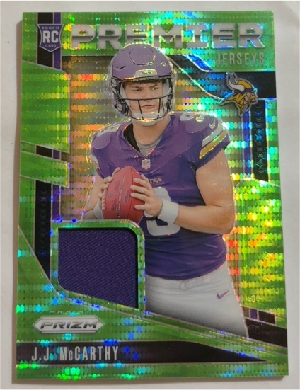 2024 Panini Prizm Premier Jerseys #PJ-JJM J.J. McCarthy — front