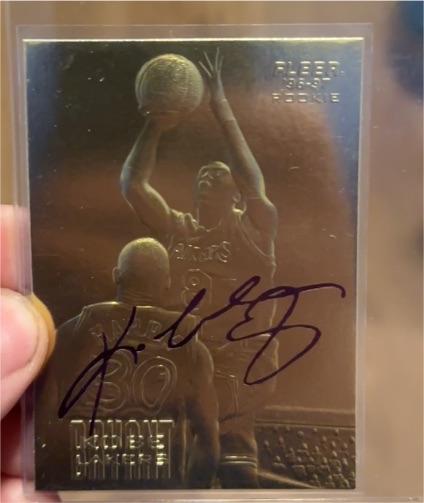 1996-97 Fleer 23KT Gold #23KT Gold Kobe Bryant Rookie — front