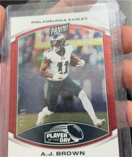 2023 Panini Player of the Day #18 A.J. Brown — front