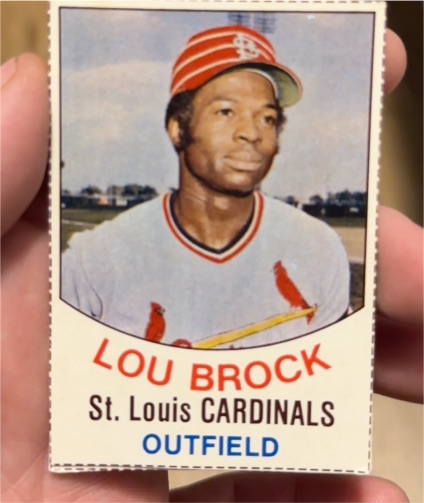 1977 Hostess #32 Lou Brock — front
