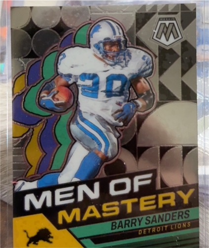 2024 Panini Mosaic #MM-16 Barry Sanders Men of Mastery — front