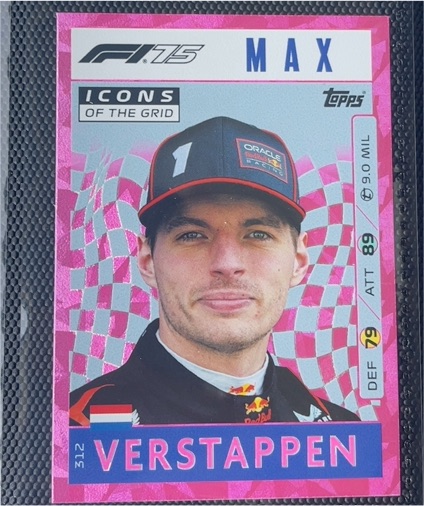2025 Topps F1 Turbo Attax #312 Max Verstappen Icons of the Grid — front