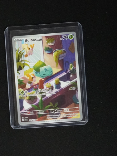 2024 Pokémon TCG Stellar Crown #143 Bulbasaur Illustration Rare — front