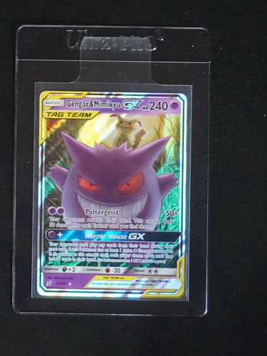 2019 Pokémon Sun & Moon Team Up #53 Gengar & Mimikyu GX — front