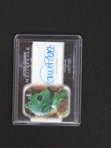 2020 Topps Star Wars Masterwork #A-PBG Paul Blake as Greedo — front