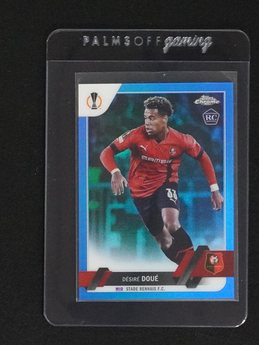 2022-23 Topps Chrome UEFA #48 Désiré Doué Rookie RC Stade Rennais F.C. — front