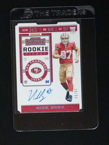 2019 Panini Contenders Rookie Ticket #97 Nick Bosa — front
