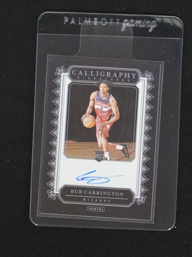 2024-25 Panini Calligraphy #CAL-BUB Bub Carrington — front