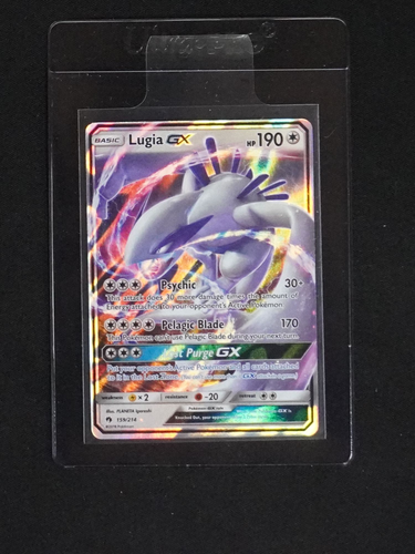 2018 Pokemon Sun & Moon Lost Thunder #159 Lugia GX — front