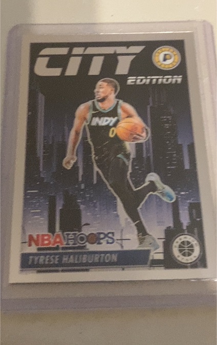 2023-24 Panini Hoops Premium Stock City Edition #8 Tyrese Haliburton — front