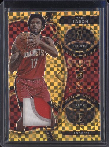 2022-23 Panini Select Rookie Patch Gold Prizm #DSm-PB Tari Eason — front